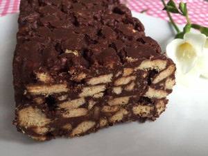 Simple Chocolate Pea Cookie Cake